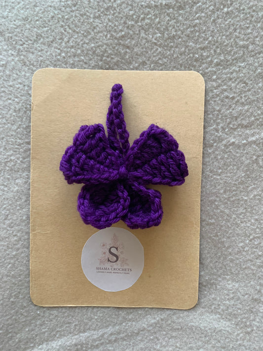 Bow Bag Charm- Purple